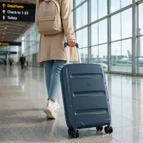 Cellini Cruze Navy Large Trolley Case 7117566 Display