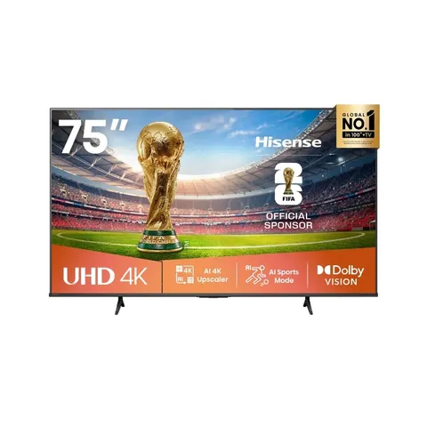 Hisense 75 Inch UHD 4K Smart TV FIFA
