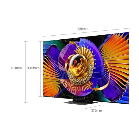 TCL 85 Inch QLED SQD-Mini LED Google TV 85C7L Measurements