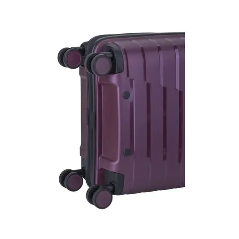 Cellini Microlite Purple Trolley Carry On Bag Wheels