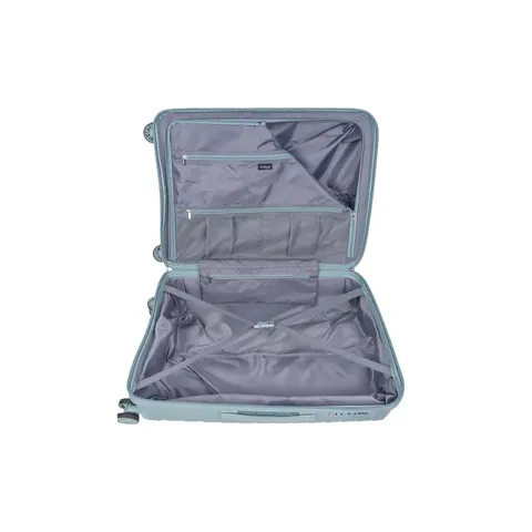 Cellini Aerotech Green Medium Trolley Case Open