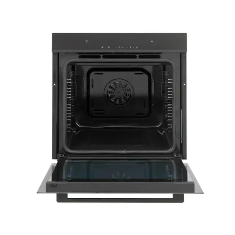 AEG 60cm Black Built In Pyrolytic Oven Open