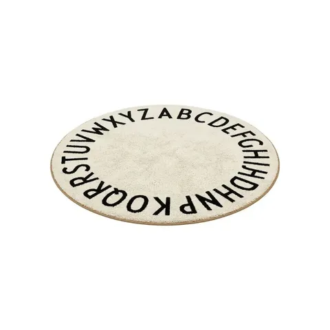 Home4U White/Cream Alphabet Mat ALPM001W Mat