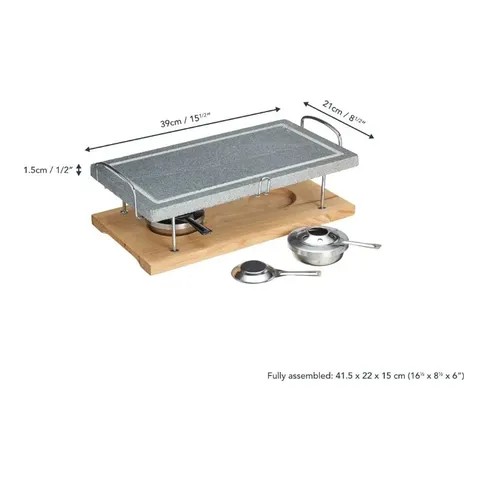 KitchenCraft Artesa Natural Hot Stone Grill ARTSTONEGRILL Measurements
