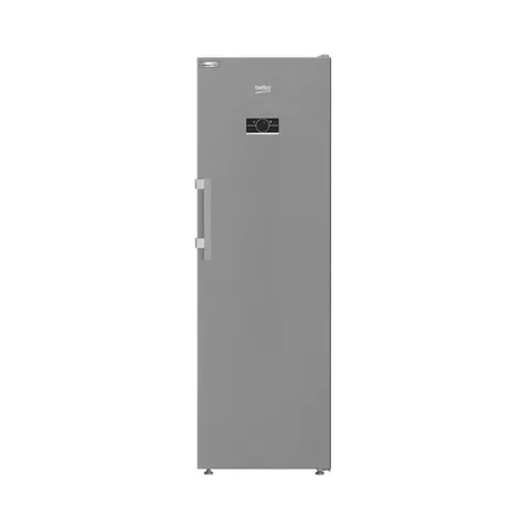 Beko 365L Pearl Steel Upright Fridge B5RMLNE444HX Front