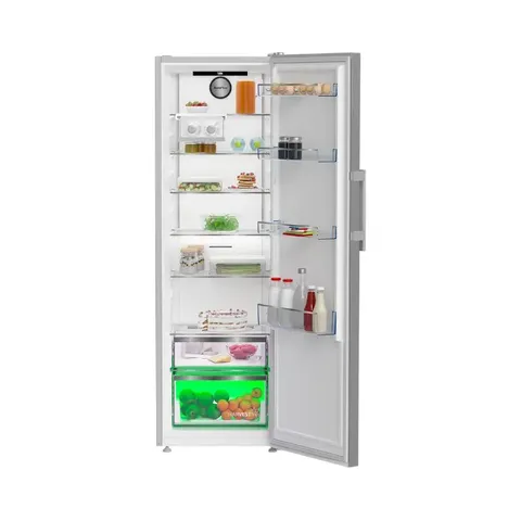 Beko 365L Pearl Steel Upright Fridge B5RMLNE444HX Colour