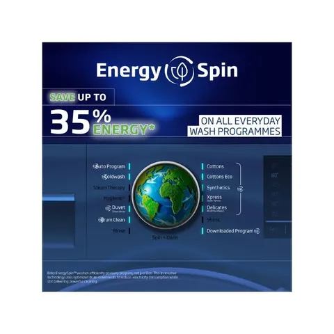 eko 10kg Front Loader Washing Machine BAW209 Spin