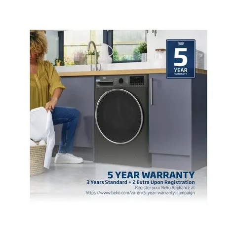 eko 10kg Front Loader Washing Machine BAW209 Warranty
