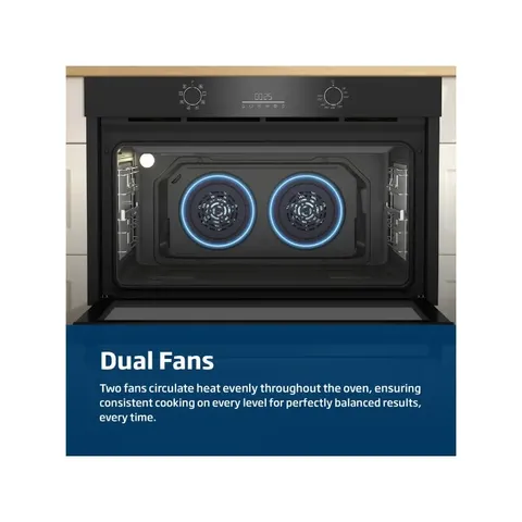 Beko 90cm Black Built In Oven BBWMT12300XS Fans