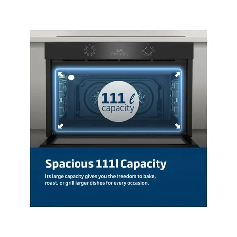 Beko 90cm Black Built In Oven BBWMT12300XS Capacity