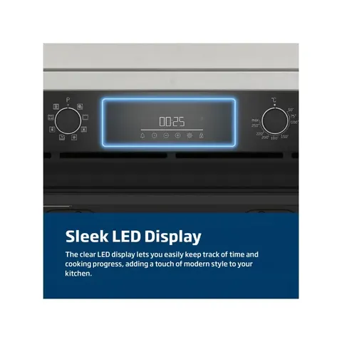 Beko 90cm Black Built In Oven BBWMT12300XS Display