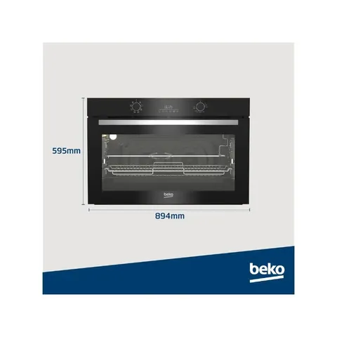 Beko 90cm Black Built In Oven BBWMT12300XS Dimensions
