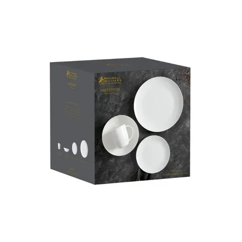 Maxwell & Williams 16-Piece Cashmere Resort Coupe Dinner Set box