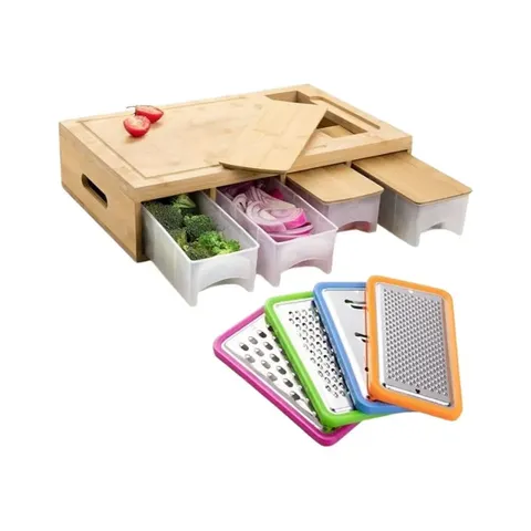 Home4U Bamboo Cutting Board storage