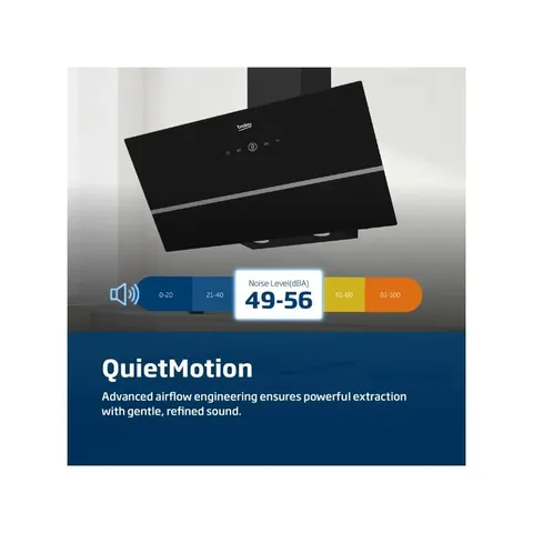 Beko 90cm Black Inclined Hood BCH900B Feature