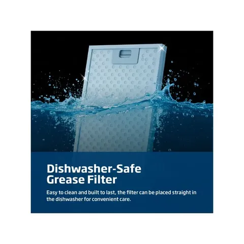 Beko 90cm Black Inclined Hood BCH900B Grease Filter