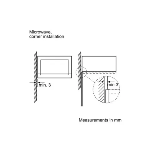 Siemens 25L Built-In Microwave With Grill BE555LMB2 Example