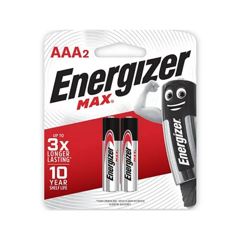 ENERGIZER MAX ALKALINE AAA CARD 2