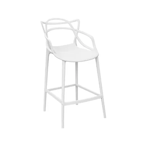 Blitz 65cm White Bar Chair