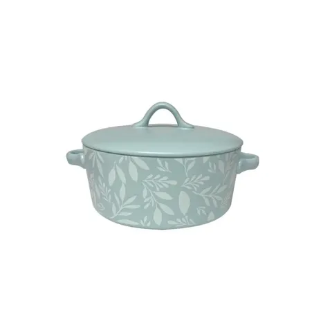 Eetrite Stoneware Floral 1.9L Round Casserole