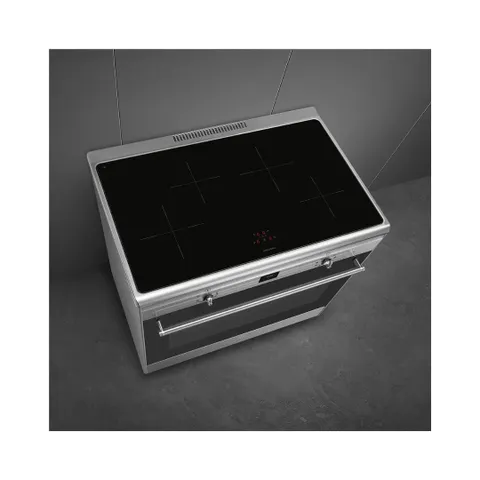 Smeg 90cm Classica Electric Induction Cooker CG90CIXT Cooking Zones