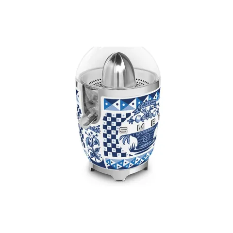 Smeg Dolce & Gabbana Blu Mediterraneo Citrus Juicer CJF01DGBEU Side