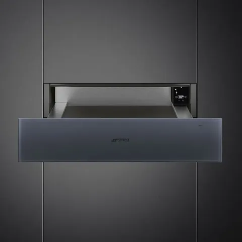 Smeg 15cm Linea Neptune Warmer Drawer Lifestyle