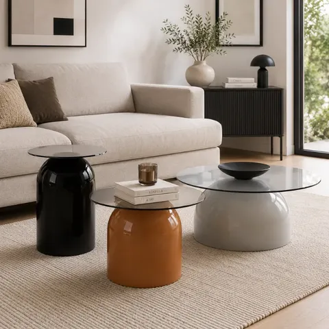 Hii Spencer 3 Piece Coffee Table Set Display