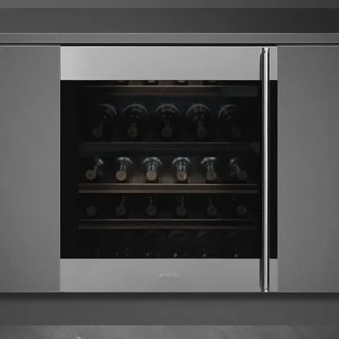 Smeg 114L Semi-Integrated Wine Cooler lifestyle