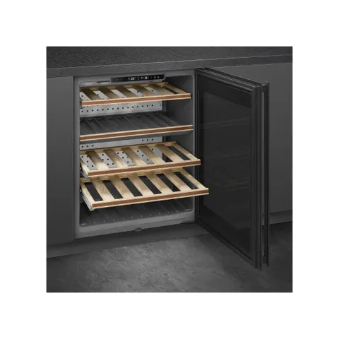 Smeg 82cm DSN Integrated Right Hinged Wine Cooler CVI638RN3 Shelves