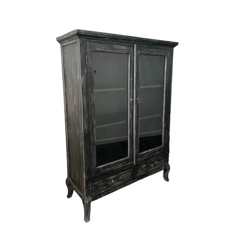 Dawson Black Wash Display Cabinet