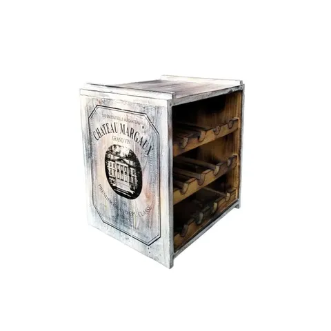Chateau 12 Bottle Natural Wash Wine Rack