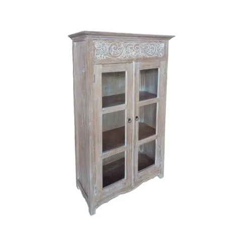 Lara 2 Door Thai Wash Bookcase