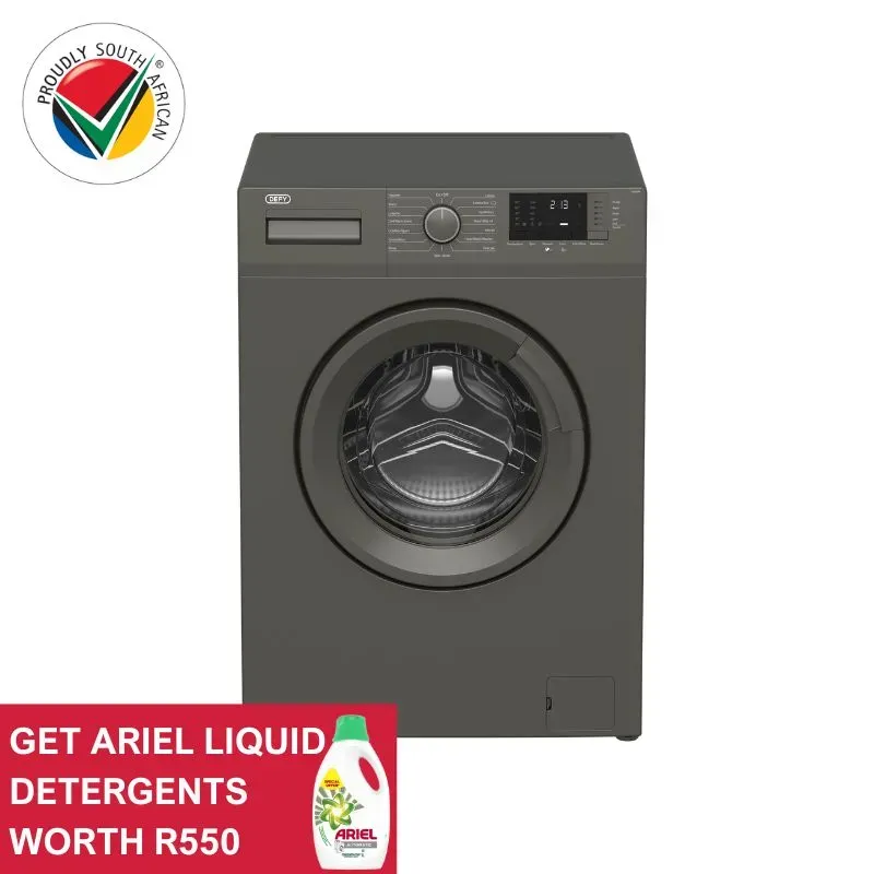 Defy 7kg Metallic Front Loader Washing Machine DAW384 Tafelberg Furnishers