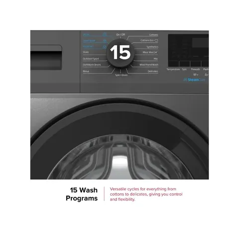 Defy 7kg Front Loader SteamCure Front Loader Washing Machine Programs