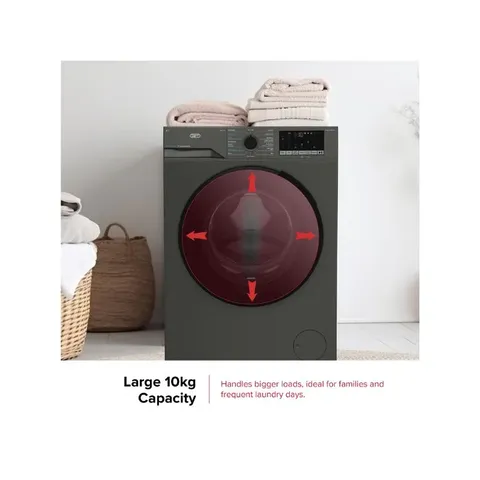 Defy 10kg SteamCure Front Loader Washing Machine DAW397 Capacity