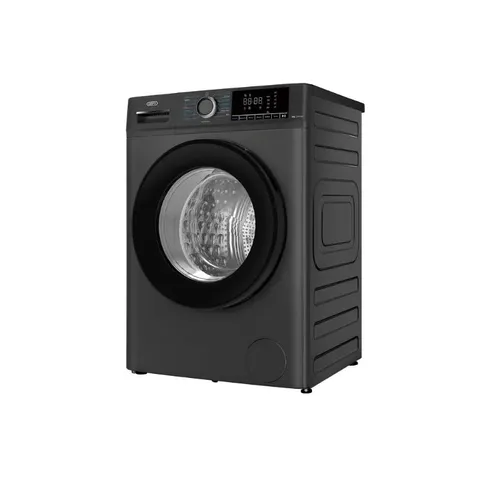 Defy 8kg Manhattan Grey Front Loader Washing Machine DAW408 Side