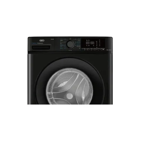 Defy 8kg Midnight Black Front Loader Washing Machine Controls
