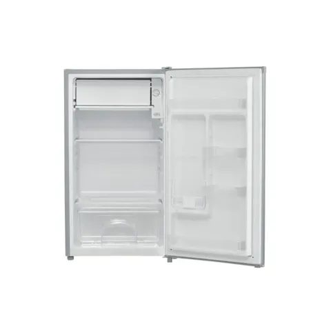 Defy 90L Metallic Bar Fridge DBF90M open