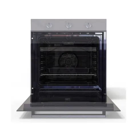 Defy Slimline Inox Eye-Level Oven DBO486E Open