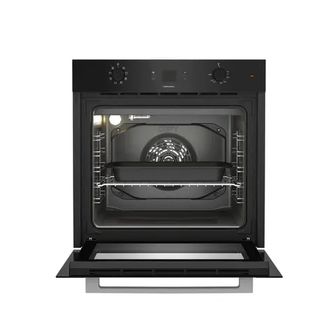 Defy Slimline ThermoFan+ Eye-Level Oven DBO489E open