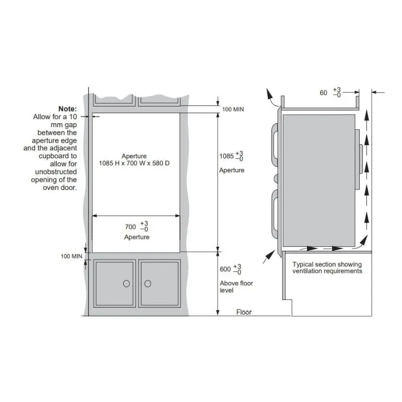 Defy Gemini Thermofan+ Double Oven DBO767 | Tafelberg Furnishers
