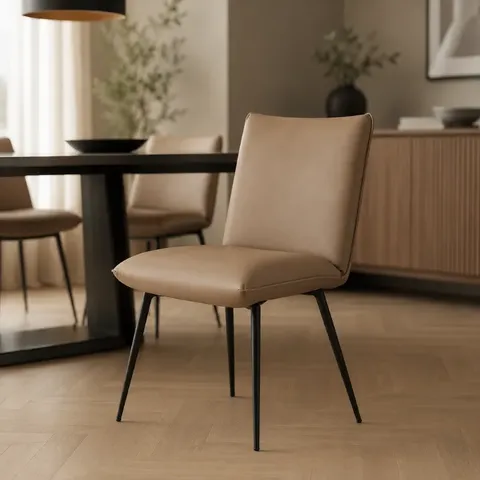 Hii Skye PU Brown Dining Chair DC-601-BRN Display
