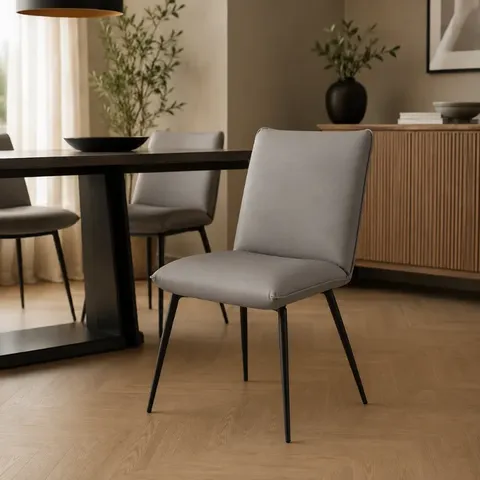 Hii Skye PU Grey Dining Chair DC-601-GRY Display