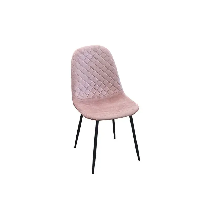 Hadley Pink Velvet Dining Chair | Tafelberg Furnishers