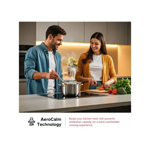 Defy 60cm Black Cooker Hood DCH60B AeroCalm