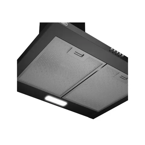 Defy 60cm Black Chimney Hood bottom