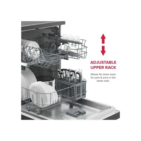 Defy 13 Place Manhattan Grey Dishwasher DDW242 - Adjustable Upper Rack