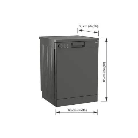 Defy 13 Place Manhattan Grey Dishwasher DDW242 - Dimensions
