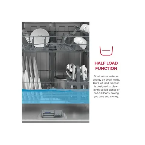 Defy 13 Place Manhattan Grey Dishwasher DDW242 - Half Load Function